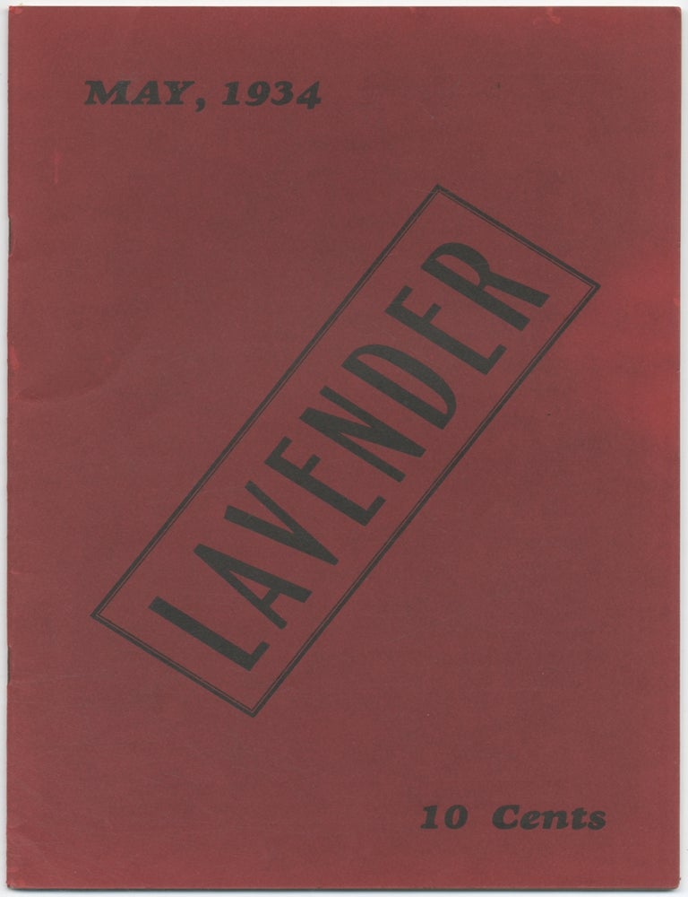 Lavender. May 1934. Felix ALBERT.