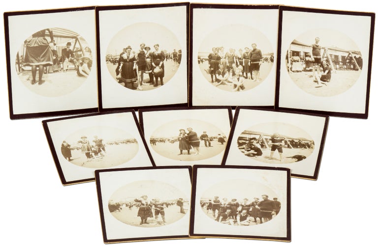 Item #411216 [Photographs]: Nine Images of Atlantic City Beach. August, 1900