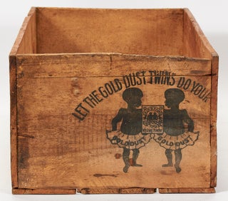 [Wooden Box]: Let the Gold Dust Twins Do Your Work. Circa 1900