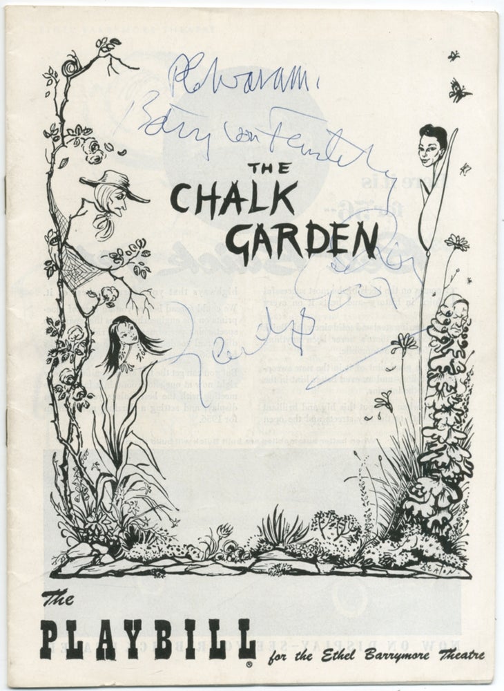 Item #411602 (Program for): The Chalk Garden. Enid BAGNOLD.