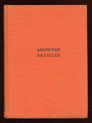 Item #41161 Assorted Articles. D. H LAWRENCE