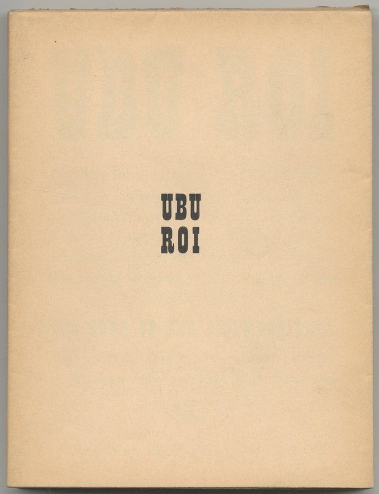Item #411642 Ubu Roi: Drama in 5 Acts. Alfred JARRY.
