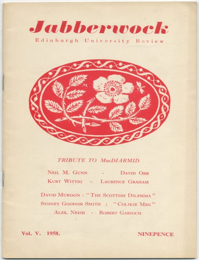 Item #411664 Jabberwock .Edinburgh University Review. Tribute To MacDiarmid. Vol. V, No. 1