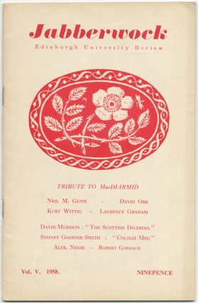 Item #411664 Jabberwock .Edinburgh University Review. Tribute To MacDiarmid. Vol. V, No. 1