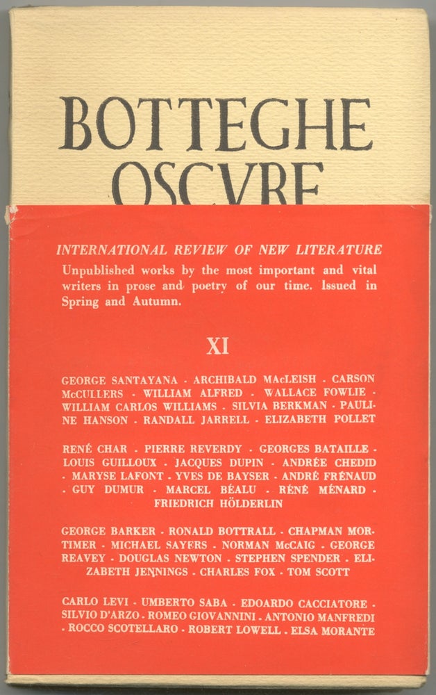 Item #411676 Botteghe Oscure XI