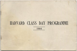 Item #411714 Harvard Class Day Programme and Baseball Score Card for the Harvard-Yale Game to be...