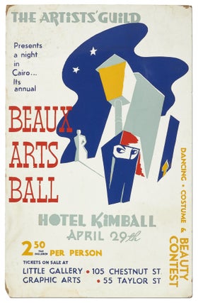 Item #412082 (Broadside): The Artists' Guild Presents a Night in Cairo... Its annual Beaux Arts...