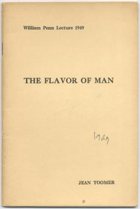 Item #412301 The Flavor of Man. Jean TOOMER