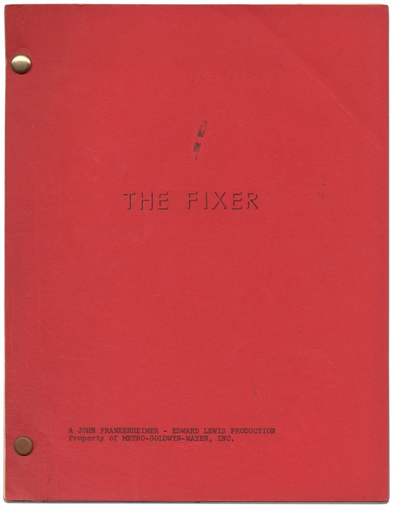 Item #412591 [Screenplay]: The Fixer. Dalton TRUMBO, Bernard Malamud.