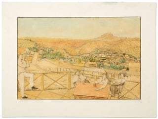 Item #412691 [Original Art]: An Early View of the Gold Rush Town at Mokelumne Hill, California...