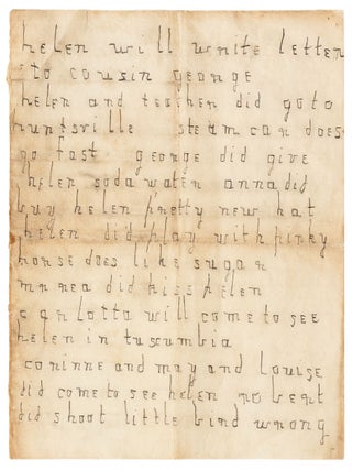Item #412705 Autograph Letter Signed ("Helen Keller") to her cousin Anna Turner and...