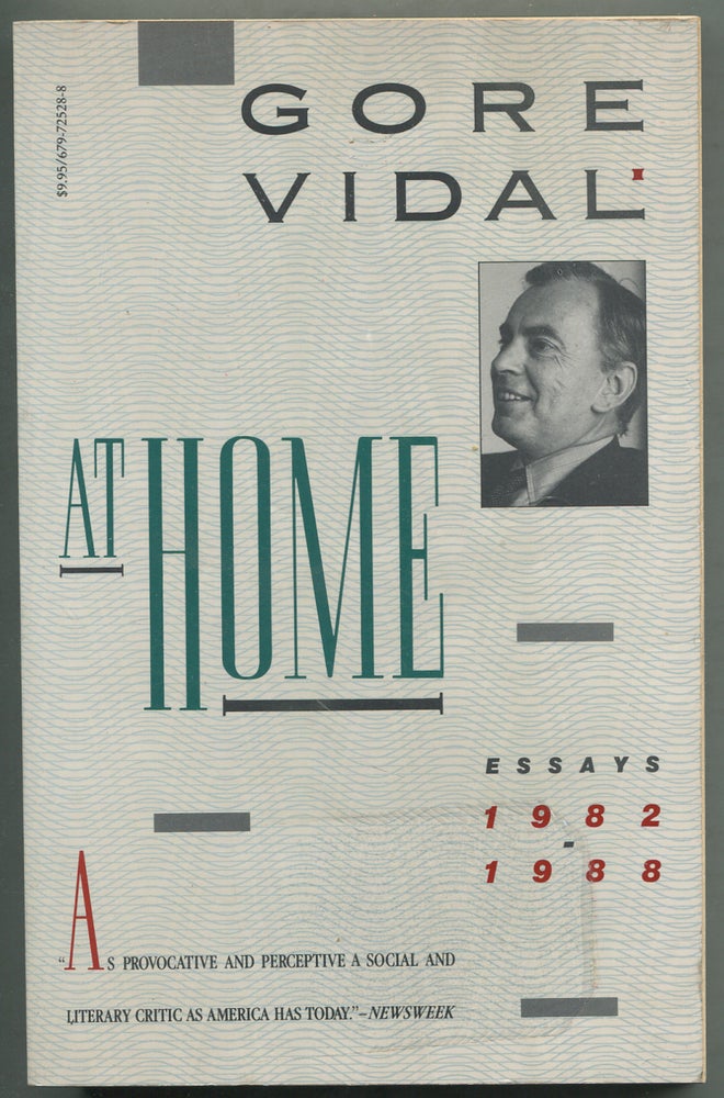 Item #412805 At Home: Essays 1982 - 1988. Gore VIDAL.