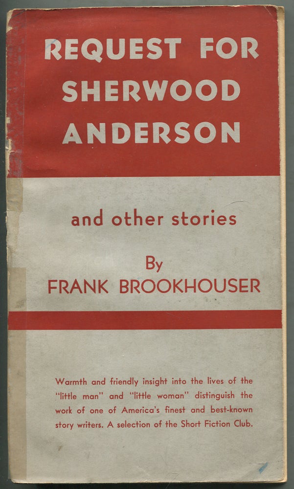 Item #412811 Request for Sherwood Anderson and Other Stories. Frank BROOKHOUSER.