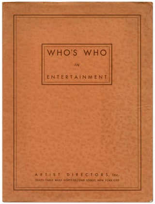 Item #412867 Who's Who in Entertainment