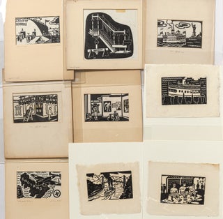 Archive of 1940s-Era Linocuts and Scratchboard Art