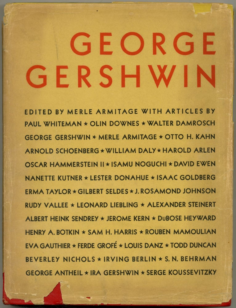 Item #413450 George Gershwin. Merle ARMITAGE.