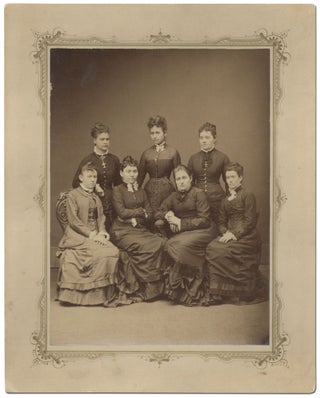 Item #413964 Carbon Photograph of Seven Women 1880