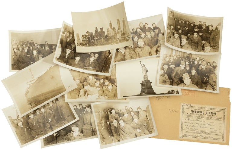 Item #413971 Photographs of GI's returning from WWII. Gino F. AURELIO.