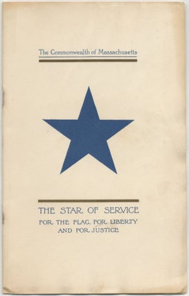 Item #413981 Emblems of Service. [Cover title]: The Star of Service. For the Flag, For Liberty...