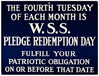 Item #413993 The Fourth Tuesday of Each Month is W.S.S. Pledge Redemption Day Fulfill Your...