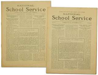 Item #414053 National School Service. Volume I, Nos. 1-2. Woodrow WILSON