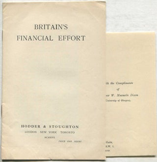Item #414215 Britain's Financial Effort