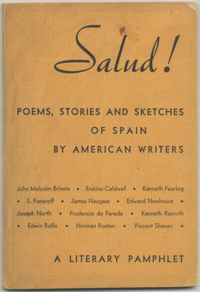 Item #414329 Salud! Poems, Stories and Sketches of Spain by American Writers. Alan CALMER, Edwin...