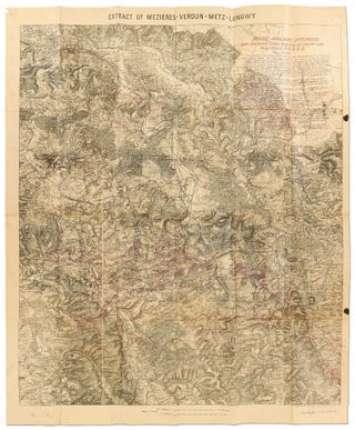 Item #414539 Map of Various World War I Front Lines in France from 1919
