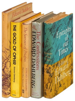 Small Collection of Books Inscribed by Edward Dahlberg to Coburn Britton. Edward DAHLBERG.