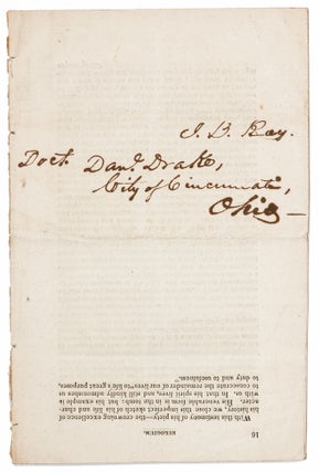 An Eulogium upon the Life and Character of the Hon. Benjamin Parke; delivered at Indianapolis, on the 1st day of June, 1836, at the request of the members of the Bar