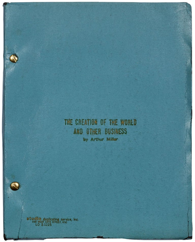 Item #415588 [Playscript]: The Creation of the World and Other Business. A Catastrophic Comedy. Arthur MILLER.