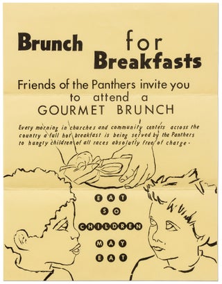 Item #415803 [Broadside]: Brunch for Breakfasts: Friends of the Panthers invite you to attend a...