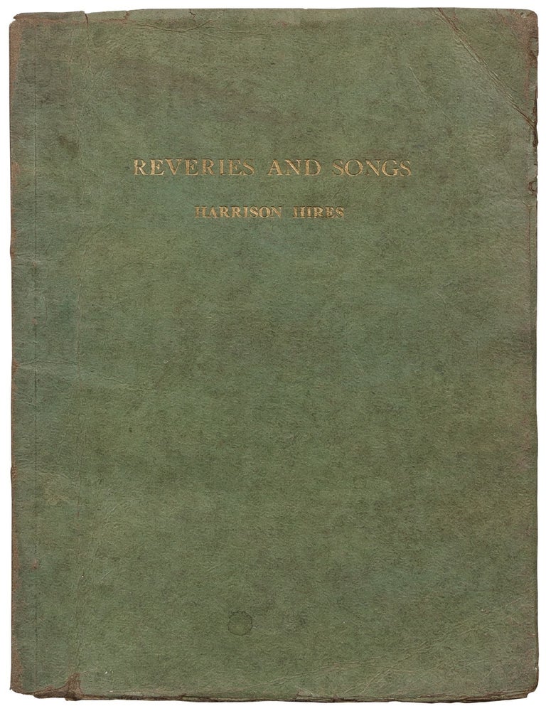 Item #415818 Reveries and Songs. Harrison HIRES.