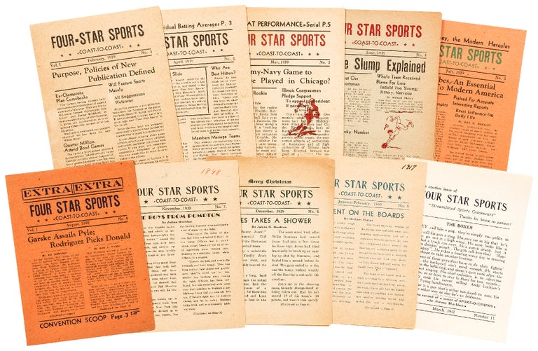 Item #416404 [Newspaper]: Four-Star Sports Coast-to-Coast. Vol. 1, No. 1 - Vol. 3, No. 11 (lacking No. 10)