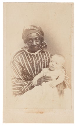Item #416460 Carte de Visite of a Black Nanny with a White Baby