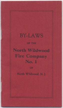 Item #416742 By-Laws of the North Wildwood Fire Company No. 1 of North Wildwood, N.J