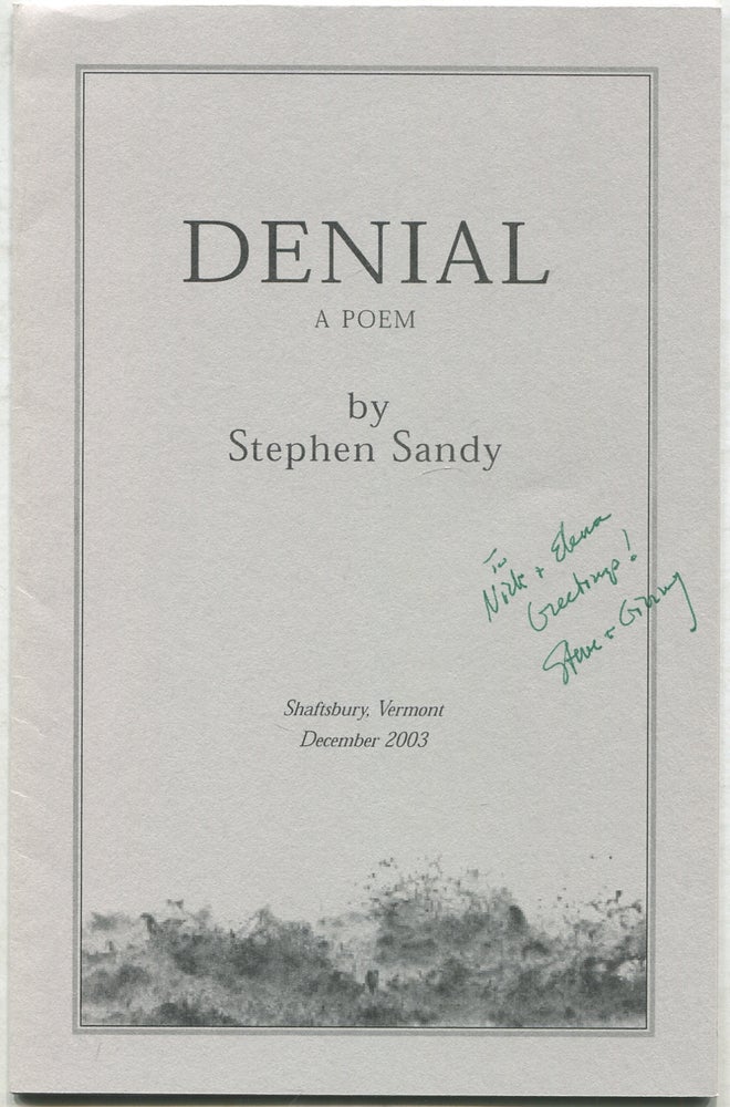 Item #417312 Denial: A Poem. Stephen SANDY.