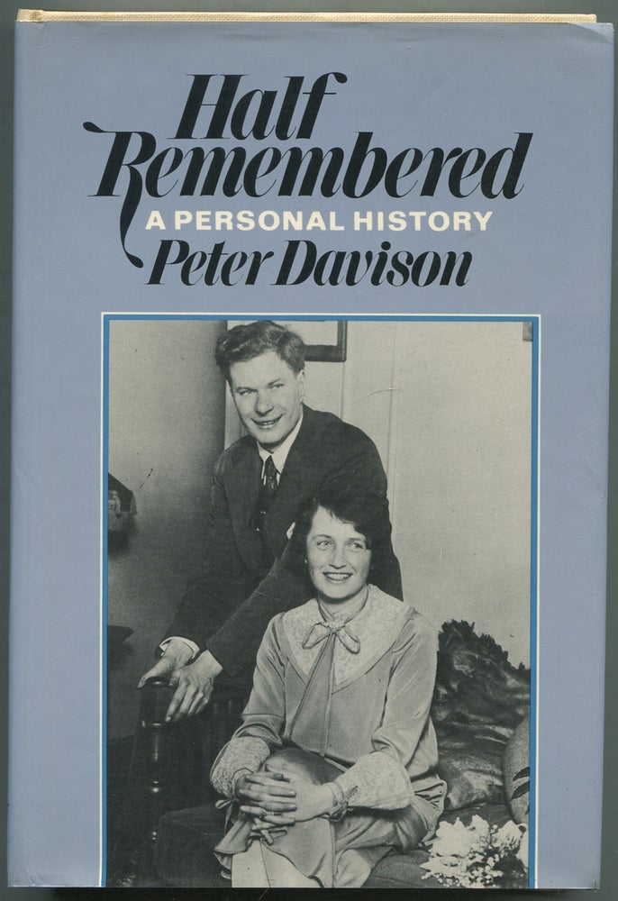 Item #417358 Half Remembered: A Personal History. Peter DAVISON.