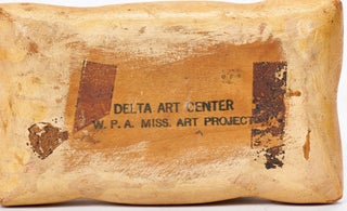 Primitive Carvings of Wooden Fruit, Vegetables, and Groceries made by the Delta Art Center, W.P.A. Mississippi Art Project