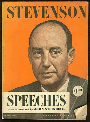 Item #41749 Stevenson: Speeches. Anonymous