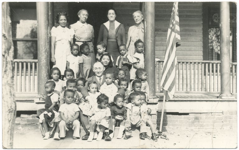 Item #417702 [Real photo post card]: African-American Orphanage in Des Moines, Iowa