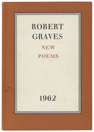 Item #417757 New Poems 1962. Robert GRAVES