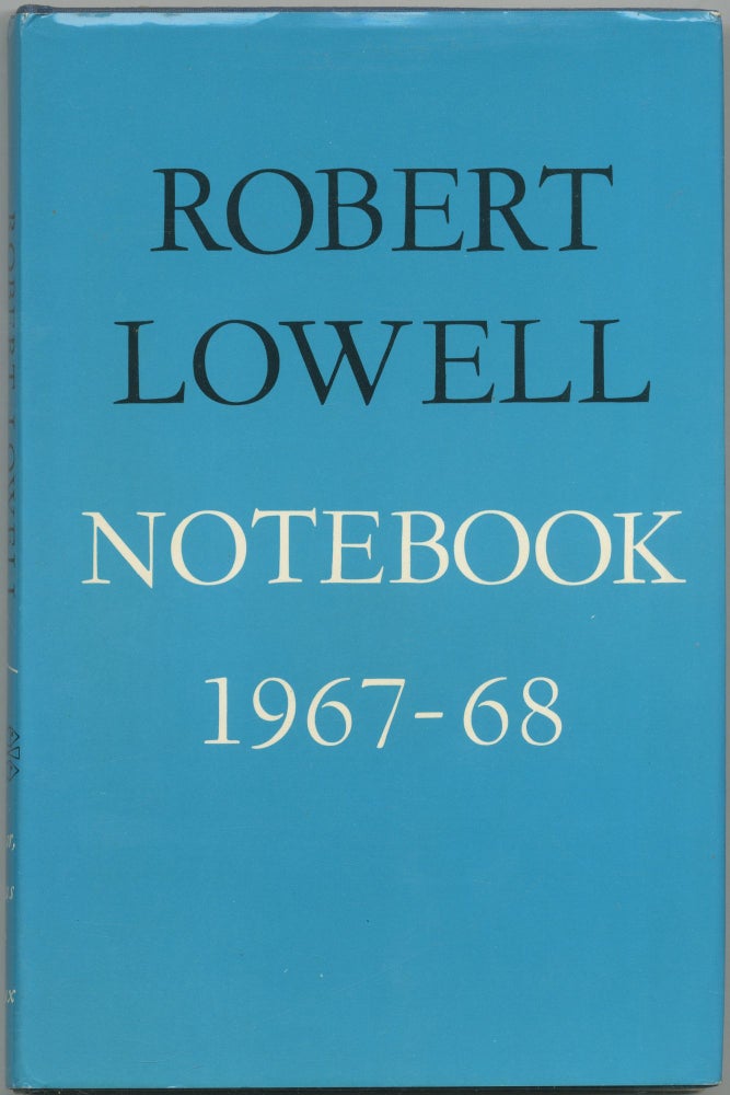 Item #417953 Notebook 1967-68. Robert LOWELL.
