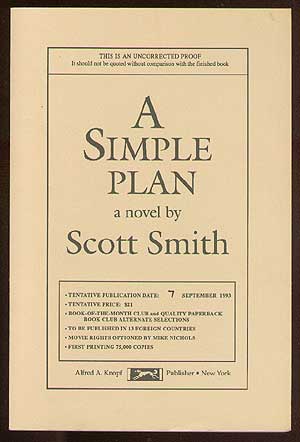 Item #41798 A Simple Plan. Scott SMITH.