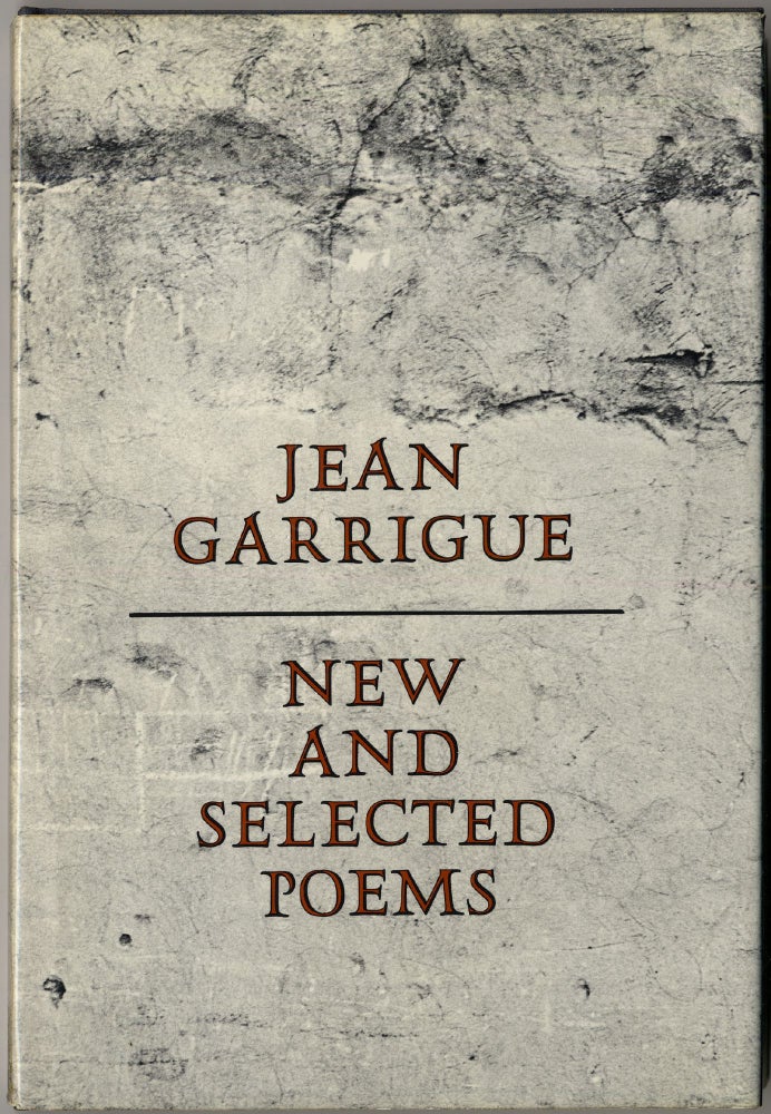 Item #418083 New and Selected Poems. Jean GARRIGUE.