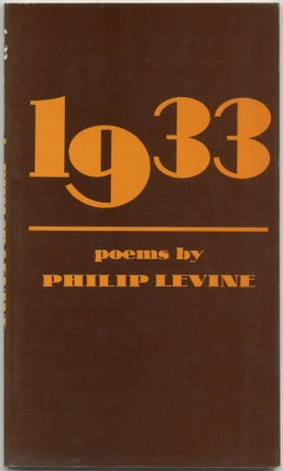 Item #418215 1933. Poems. Philip LEVINE