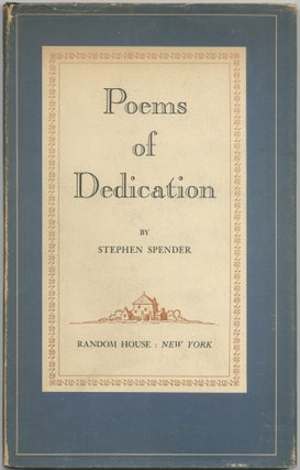 Item #418221 Poems of Dedication. Stephen SPENDER