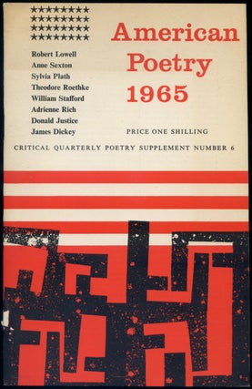 Item #418369 American Poetry 1965: Critical Quarterly Poetry Supplement Number 6. Robert LOWELL,...