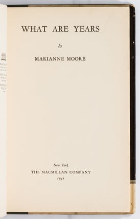 Two Inscribed Marianne Moore Books