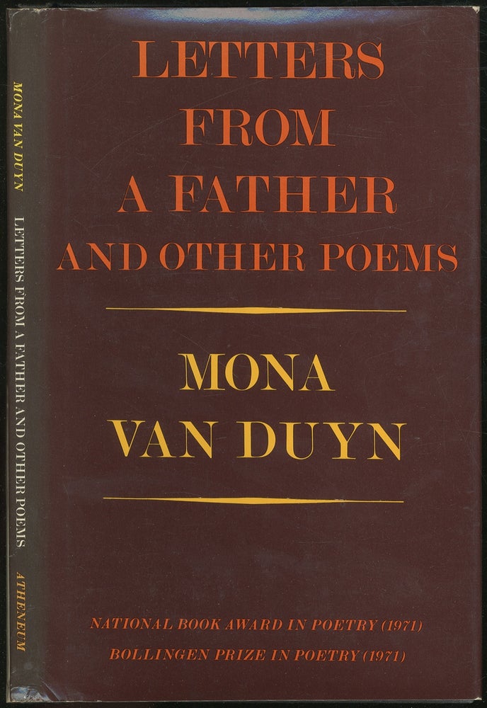 Item #419257 Letter From a Father. Mona VAN DUYN.
